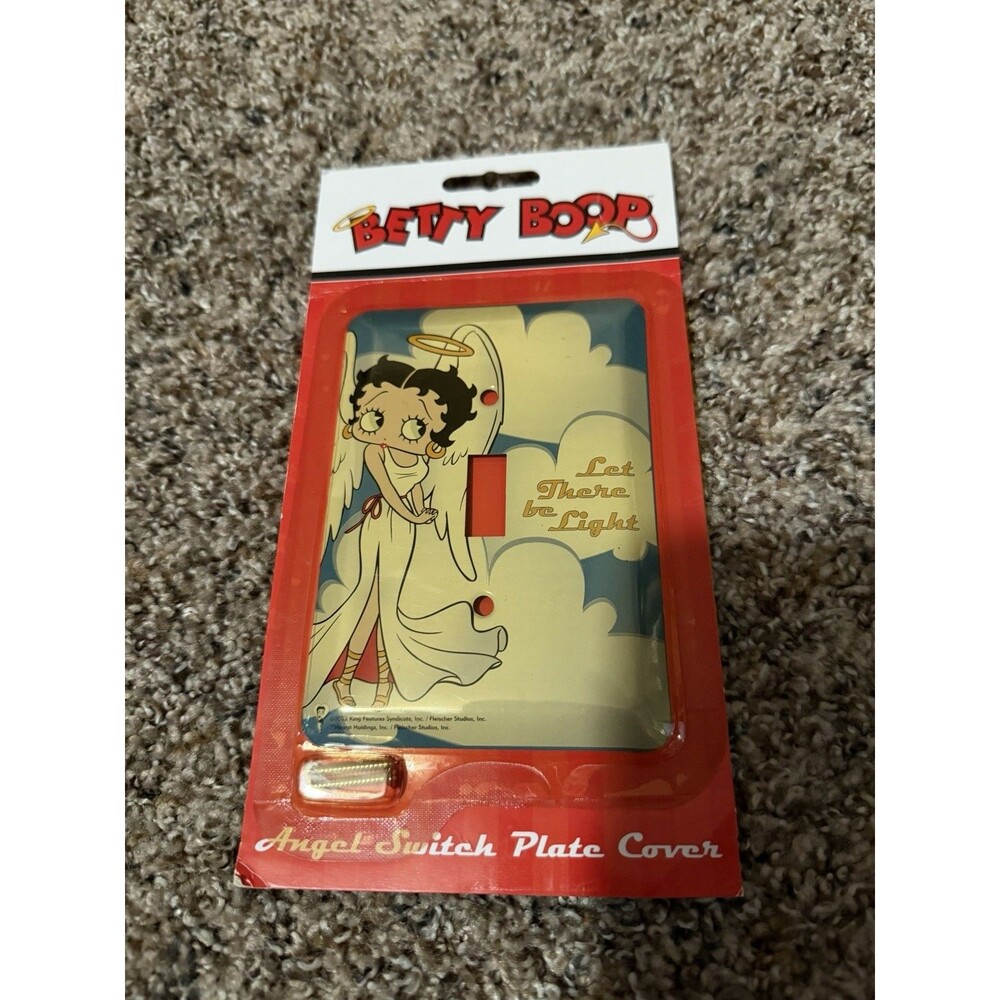 Vintage 2002 Betty Boop Angel Switch Plate Cover Light Switch Cover